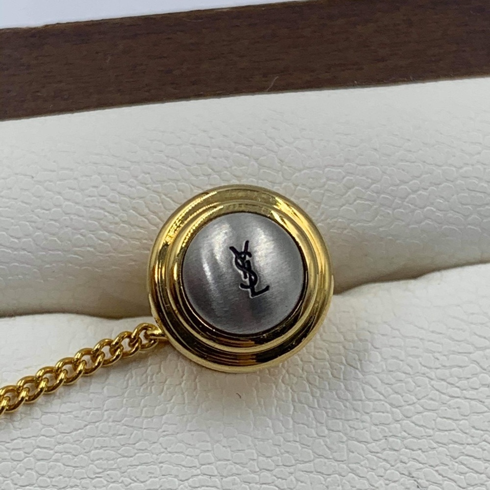 Yves Saint Laurent Goldtone Cufflinks